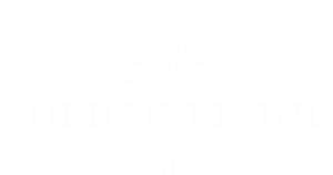 Golden living Primary logo - all white